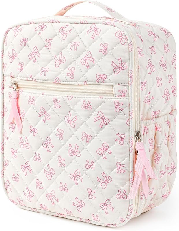 Aileam Quilted Insulated Lunch Bag for Women, Large Capacity Reusable 