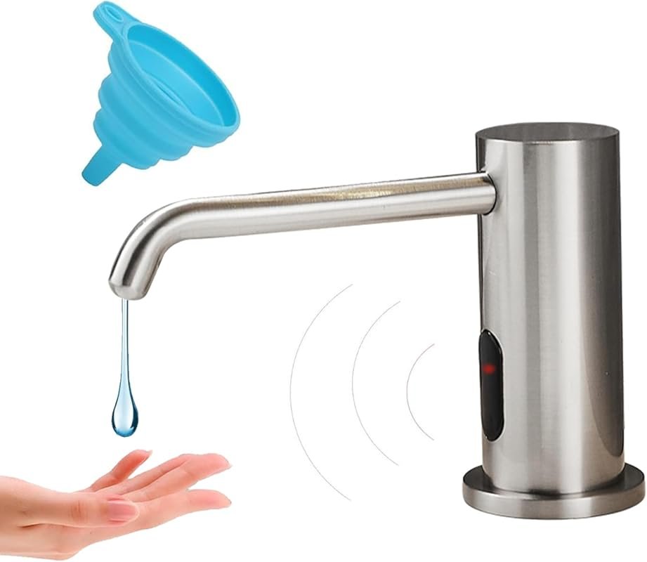 Touchless Automatic Soap Dispenser for Kitchen Bathroom Sink, Brushed