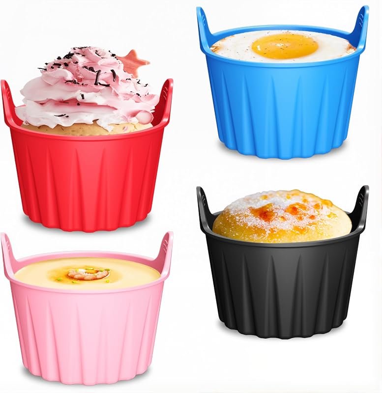 Air Fryer Silicone Baking Cups - Food-Grade Silicone Molds, Vibrant Co