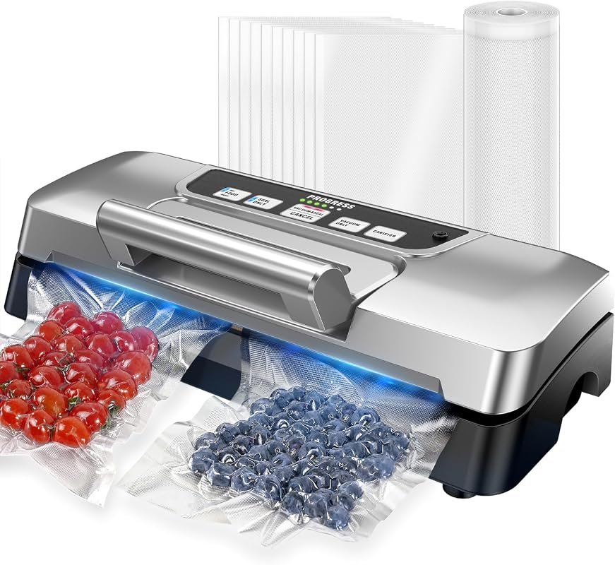 Potane Next Gen Double Pump Vacuum Sealer with Smart Visual Status, Fu