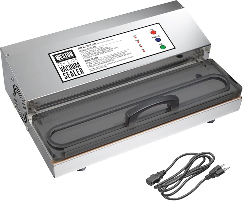 Weston Brands Vacuum Sealer Machine for Food Preservation & Sous Vide,
