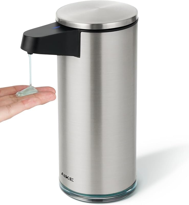 AIKE SensePro Automatic Soap Dispenser, Type-C Rechargeable, Brushed S