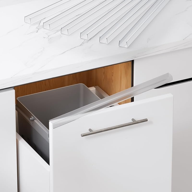 Cabinet Protector Edge Guard Pack of 6 - 17.7 Inch Clear PVC Slip-On E