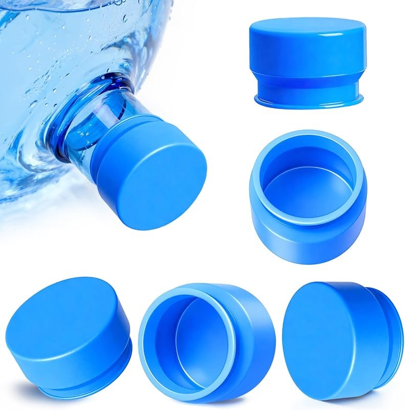 Gofriipai Upgraded 3-Pack Silicone Reusable Water Jug Cap for 3 and 5 