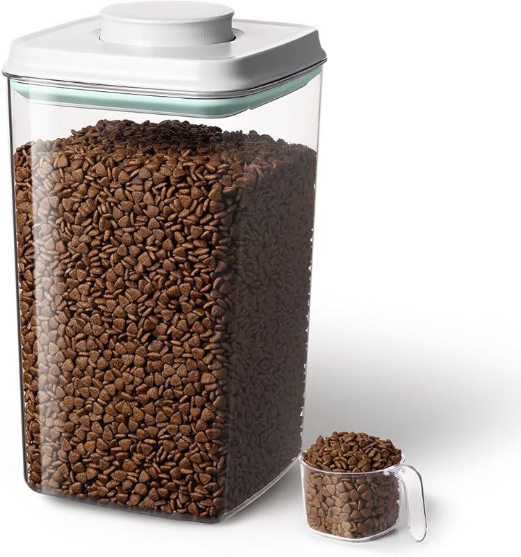 Ankou Airtight Dog Food Storage Container 4L with 130ml Scoop, Stackab