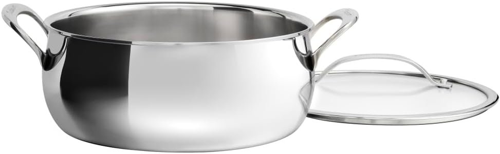 Cuisinart PureClad Triple Ply Stainless Steel 4.5 Qt Dutch Oven with C