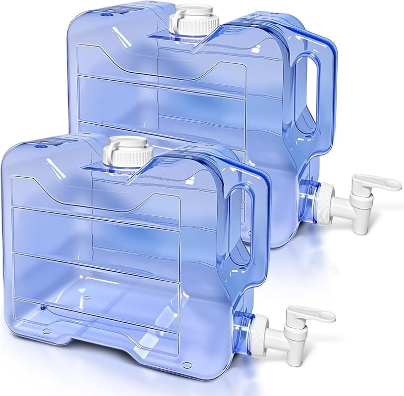 2 Pack Fridge Water Dispensers with Leak-Proof Spigot and Handle, Reus