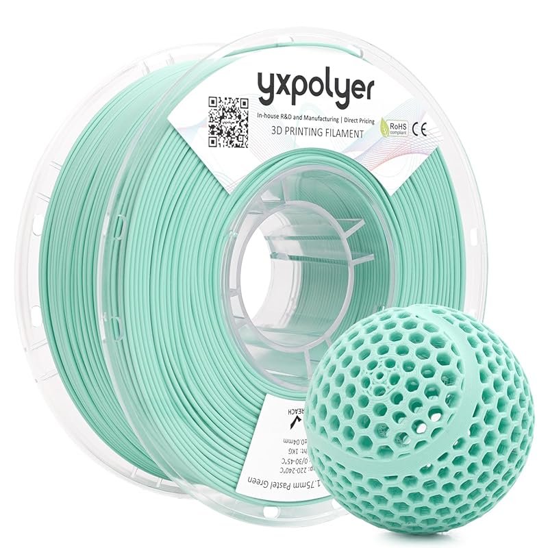 YXPOLYER Flexible PLA 92A Food-Safe 1.75mm 1KG 3D Printer Filament Min