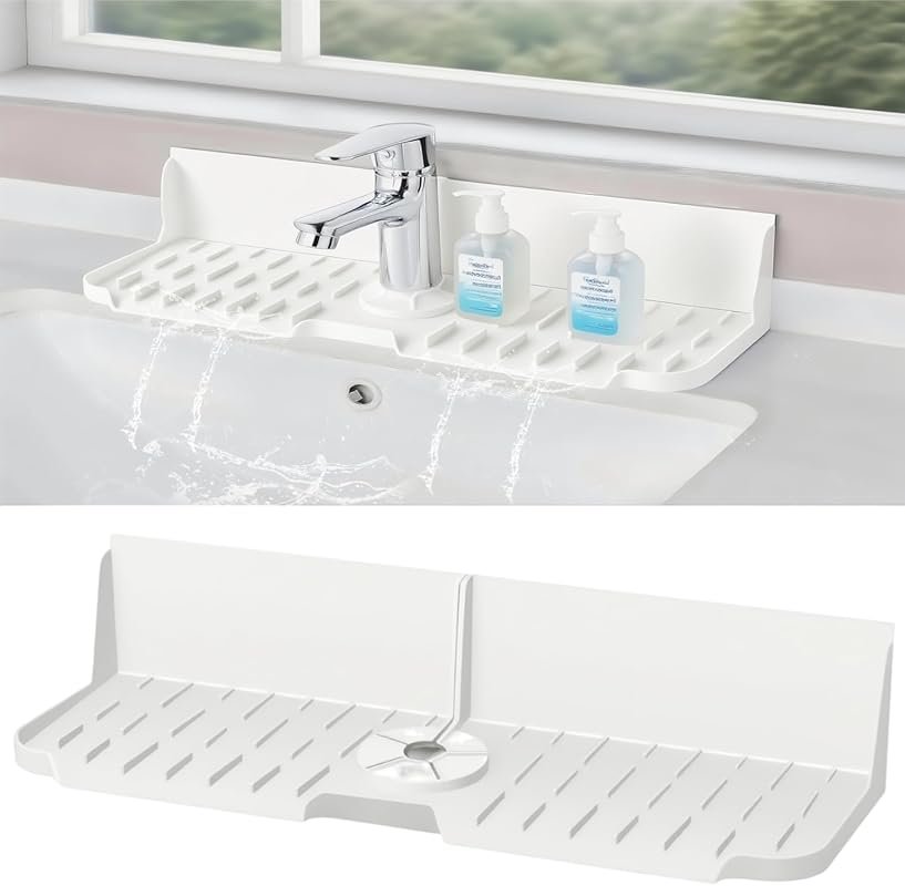 Transparent Silicone Kitchen Countertop & Sink Splash Guard