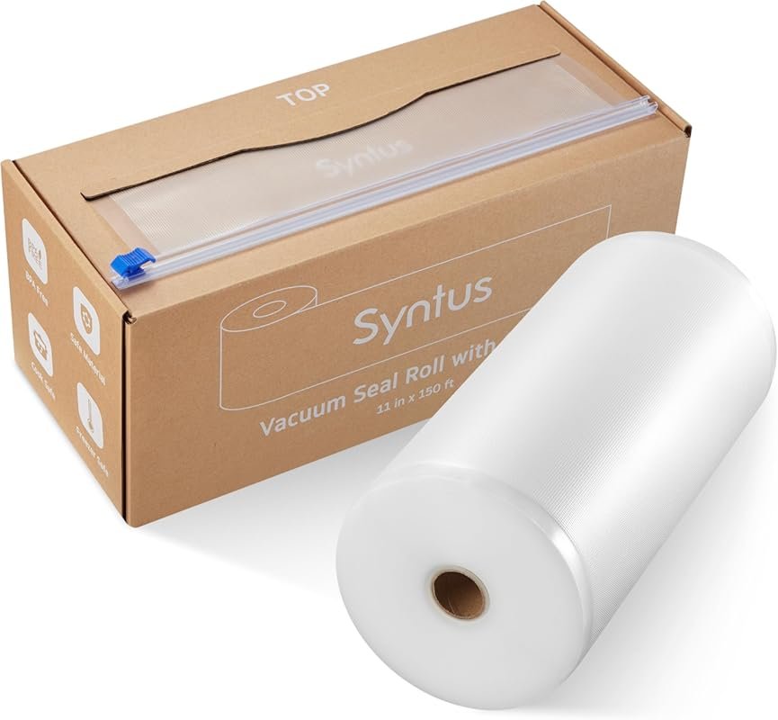 Syntus 11-inch x 150-foot vacuum sealer bag roll with cutter and roll keeper