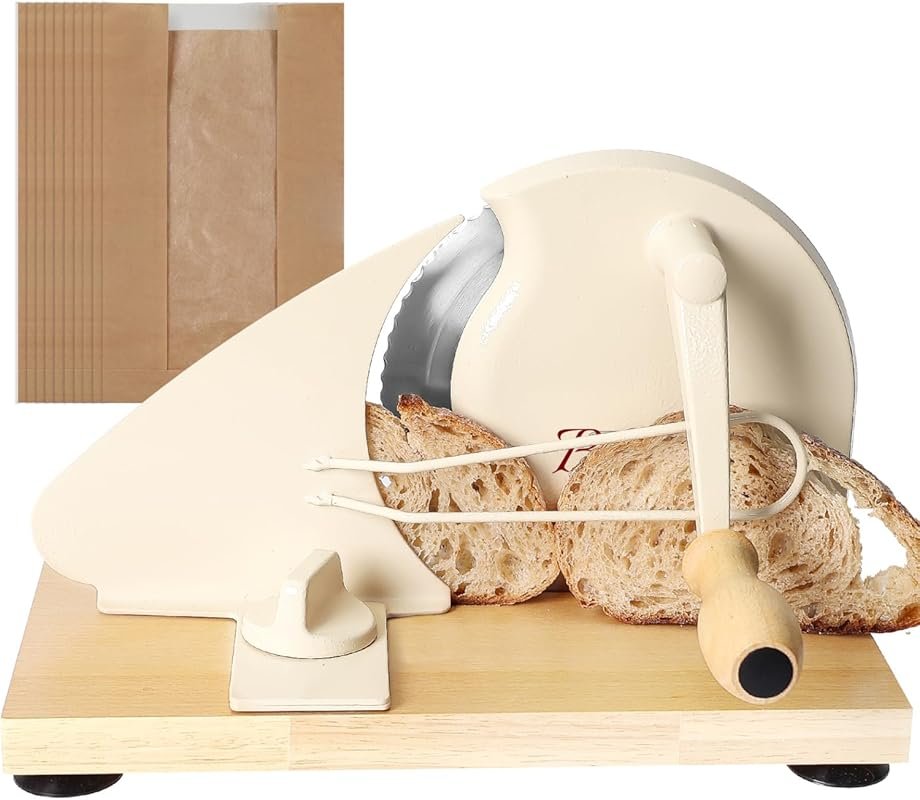 Brvclon Hand Crank Bread Slicer