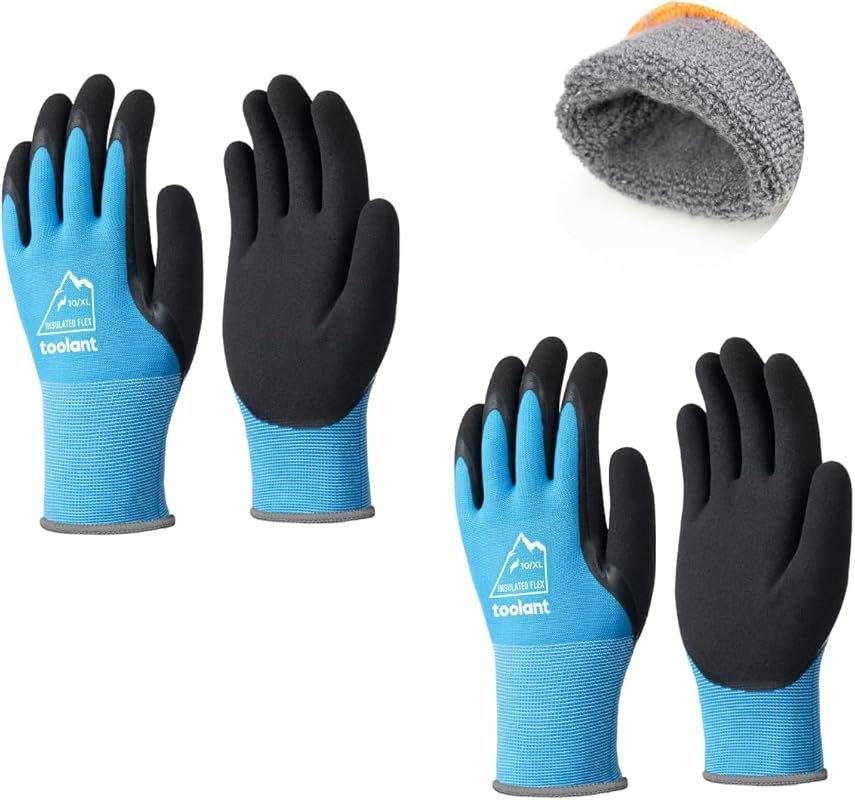 toolant Winter Work Gloves - Super Durable Freezer Gloves with Insulat