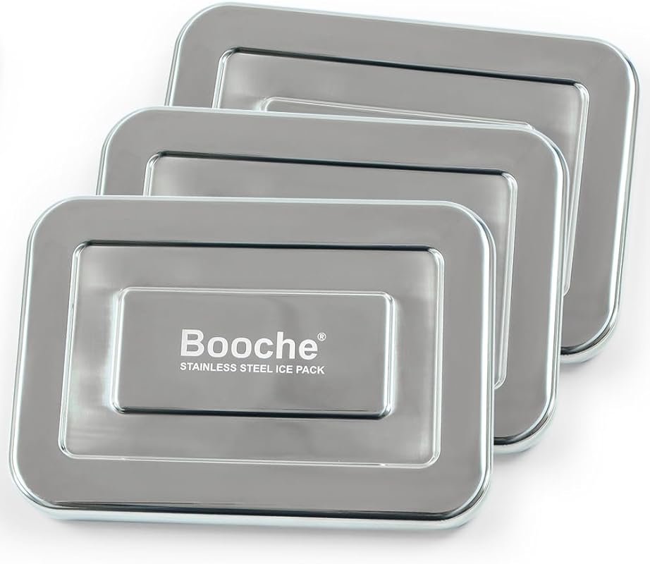 Booche Stainless Steel Ice & Food Storage Container - Rapid-Freeze Reu