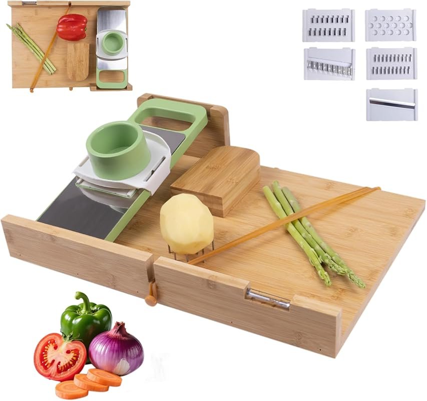 Adaptive One-Handed Cutting Board with Bread Stops