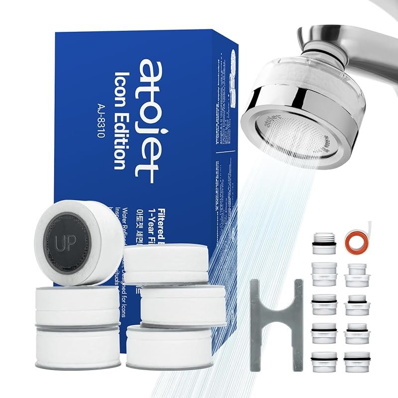 Cleansing Washbasin Faucet Filter: Pure Carbon, 1-Year Supply, Inspire