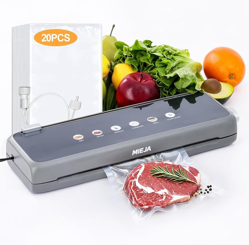5-in-1 Food Vacuum Sealer Machine with Dry & Moist Modes, Automatic On