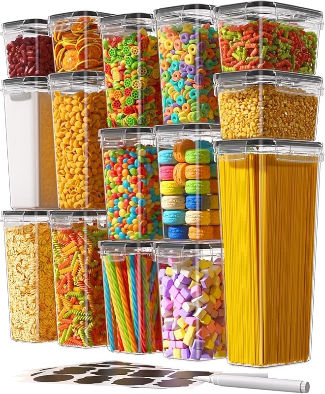 15-Piece Airtight Food Storage Containers with Lids, BPA-Free Leak-Pro