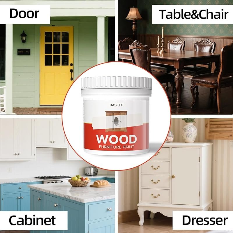 Wood Paint for Furniture - Durable Cabinet & Countertop Paint, Easy Ap