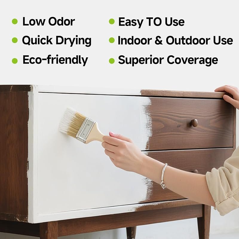 Wood Paint for Furniture - Durable Cabinet & Countertop Paint, Easy Ap