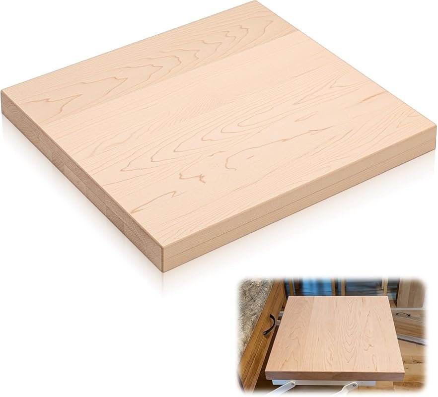 Appliance Mixer Lift Block Platform Made of Maple Wood for Home Space 
