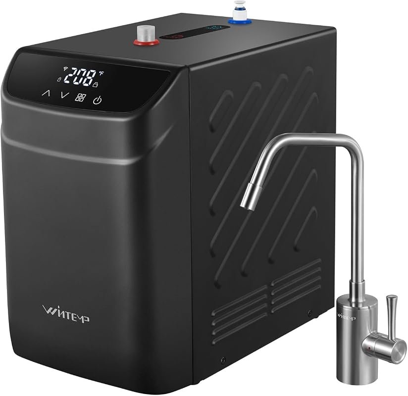 Instant Hot Water Dispenser 110V, 3.4 Qt Stainless Tank, Digital Temp 