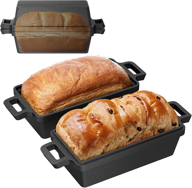 9x5 Cast Iron Loaf Pan with Lid