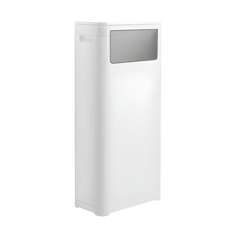 WanWanKa Slim 6 Gallon Trash Can with Press Top Lid, Tall Skinny for K