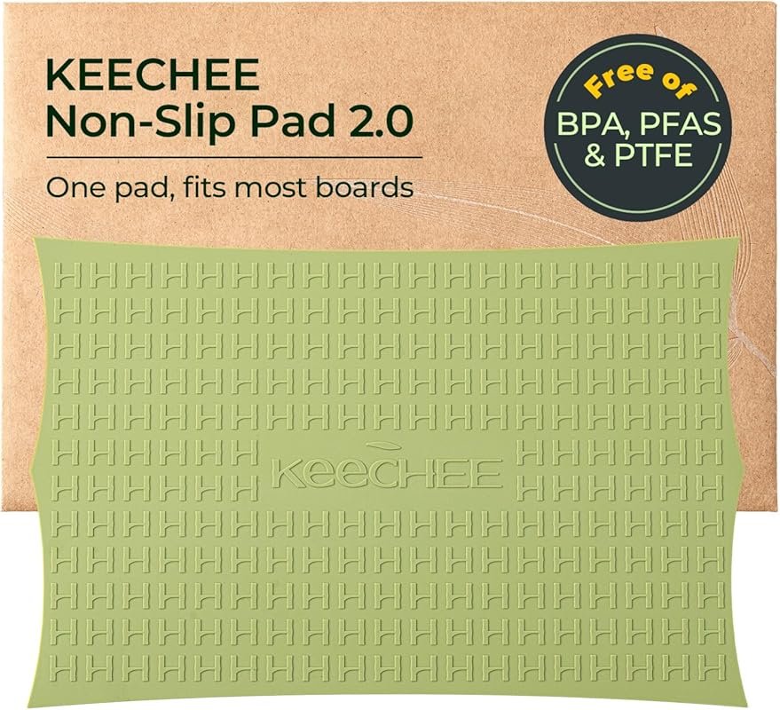Keechee Silicone Non-Slip Mat for Cutting Board, Prevent Cutting Injur