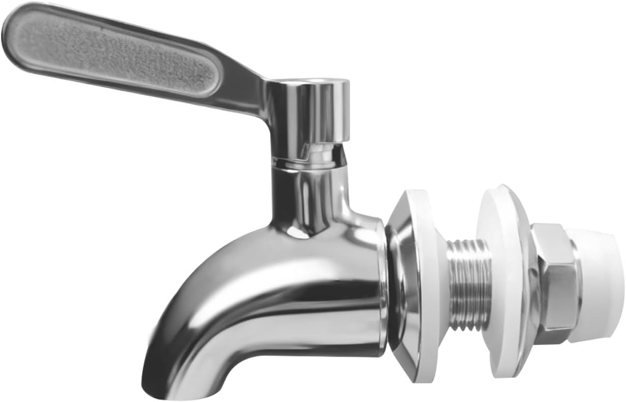 Stainless Steel Beverage Dispenser Replacement Spigot - No Lead Leakpr