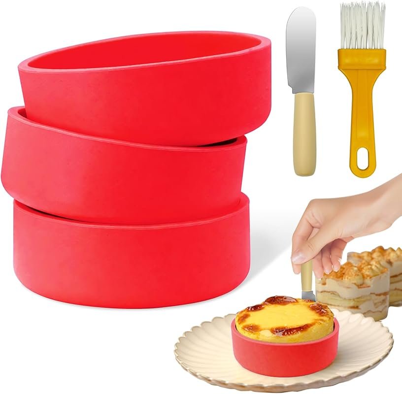 Silicone Air Fryer Egg Mold 3 Pack - Reusable Egg Cups for Air Fryer, 