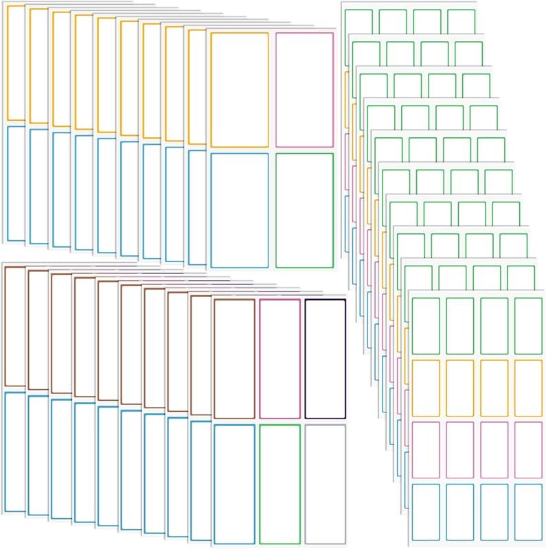 260 Pcs Waterproof Reusable Dry Erase Labels - Easy Peel Sticky Notes 