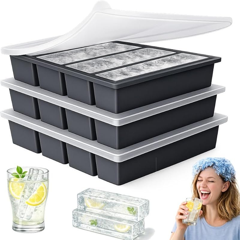 Large Silicone Ice Cube Trays for Tall Bottles
