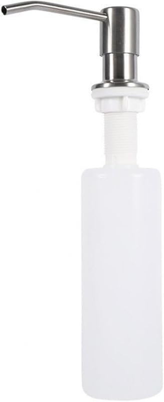 Built-in Kitchen Sink Soap Dispenser Pump with 300ml Lotion Bottle, Wh