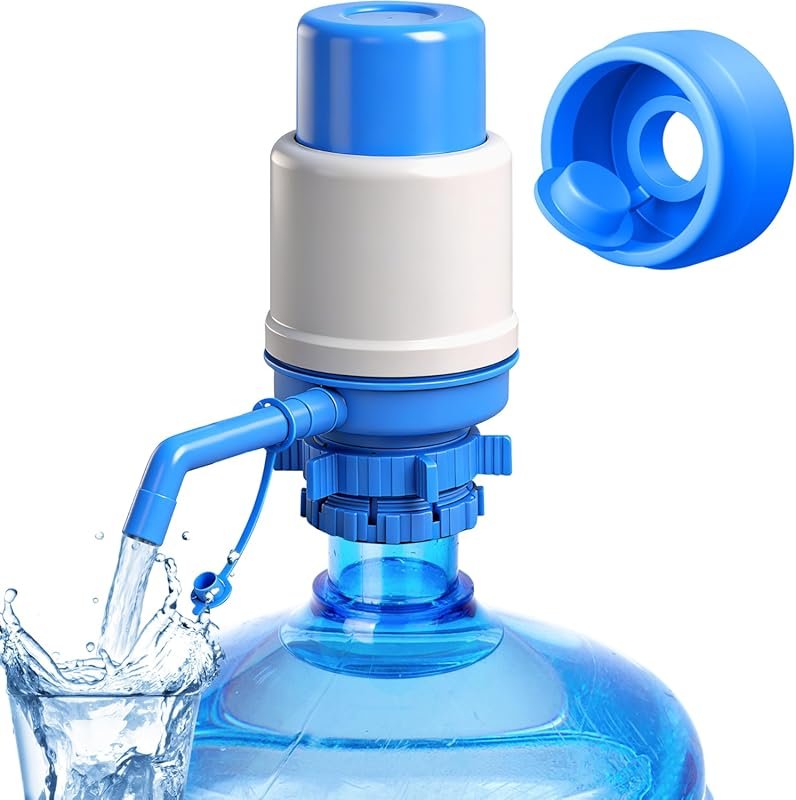 Gofriipai Water Pump for 5 Gallon Jug, Manual Dispenser, Fits 2-5 Gall