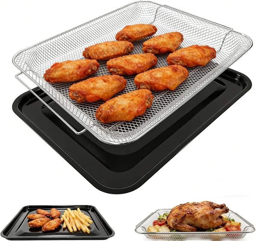 GXF Replacement Air Fry Basket and Tray Set for GE PM48X120 Oven, 15x1
