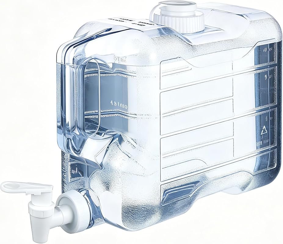 2 Gallon Fridge Water Dispenser with Leak-Proof Spigot and Handle, Reu