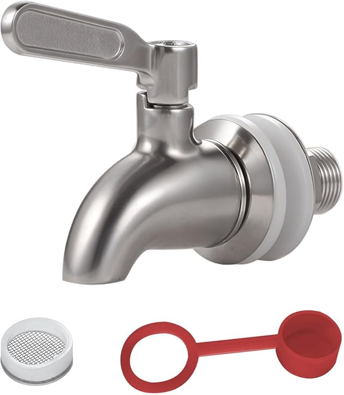 Stainless Steel Replacement Spigot for Beverage Dispenser - Leakproof 