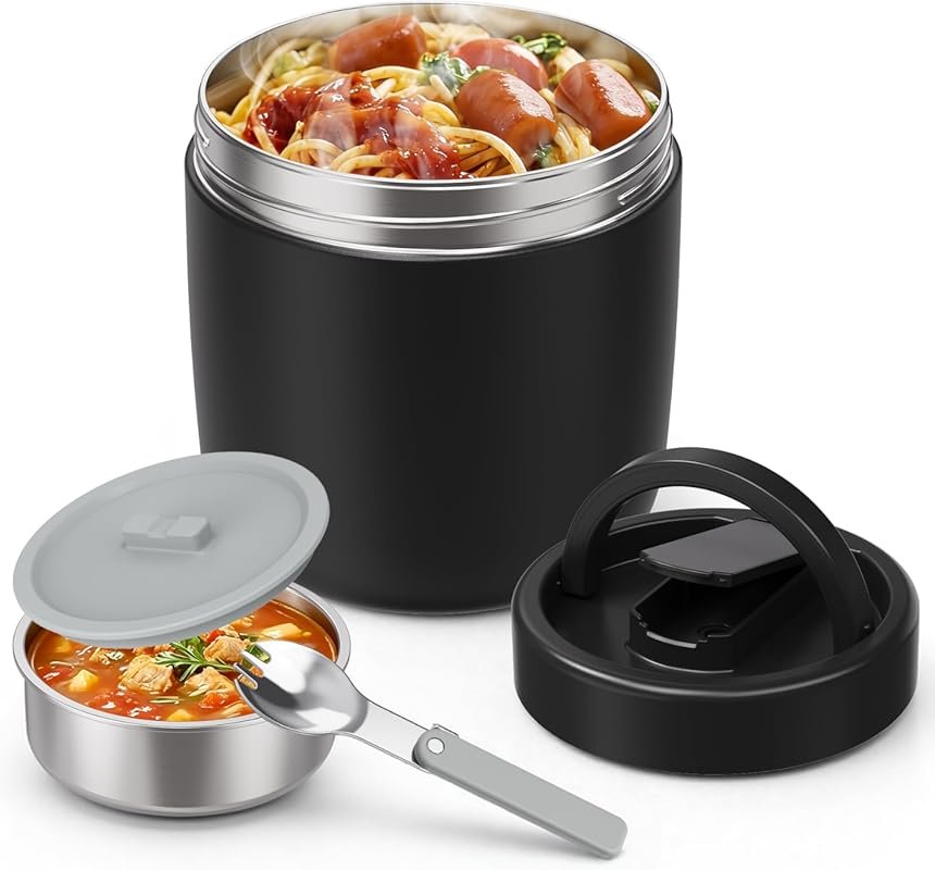 40.5oz Vacuum Insulated Food Jar for Adults, Wide Mouth Stainless Stee