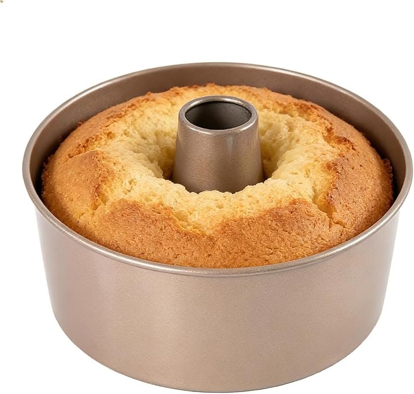 7 Inch Heavy Duty Carbon Steel Nonstick Tube Pan with Removable Bottom
