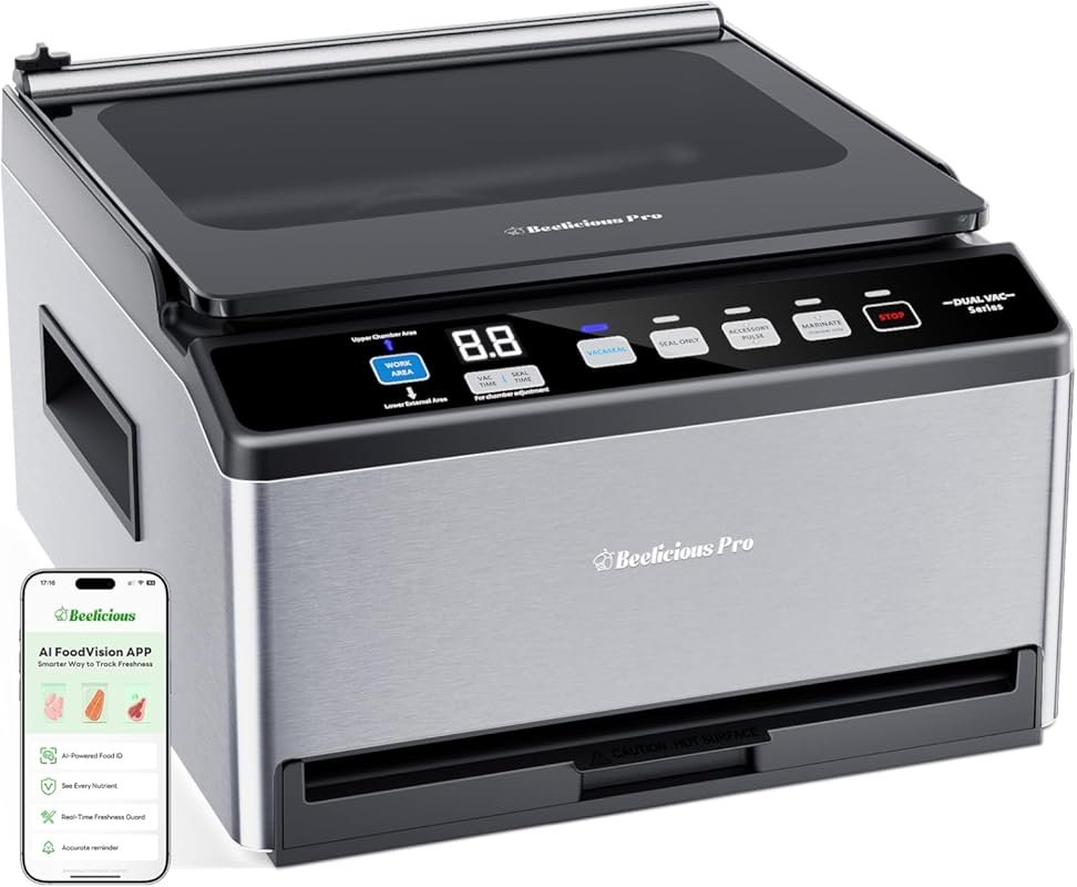 DualCore CVS101 Chamber Vacuum Sealer for Liquids & Sous Vide, 6L Dual