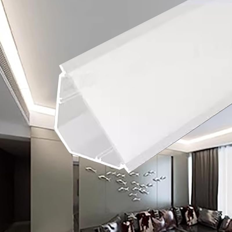 Wall Ceiling LED Light Fixture Plaster Crown Molding Indirect Lighting