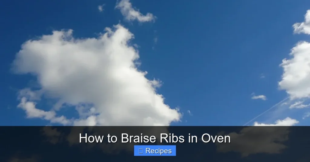 How to Braise Ribs in Oven