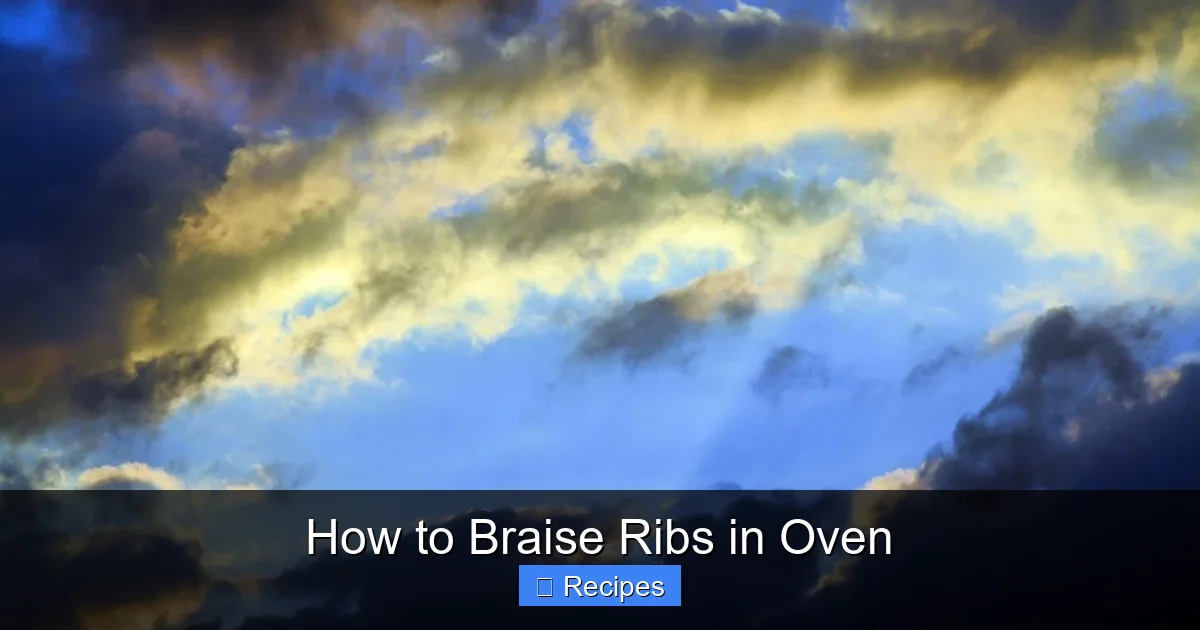 How to Braise Ribs in Oven