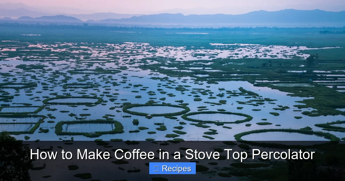 How to Make Coffee in a Stove Top Percolator