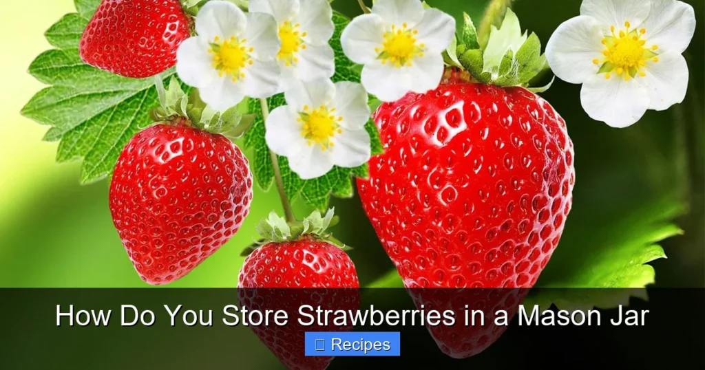 How Do You Store Strawberries in a Mason Jar