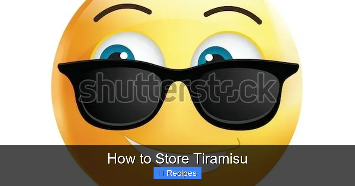 How to Store Tiramisu