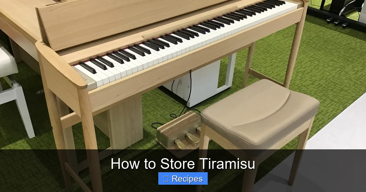 How to Store Tiramisu
