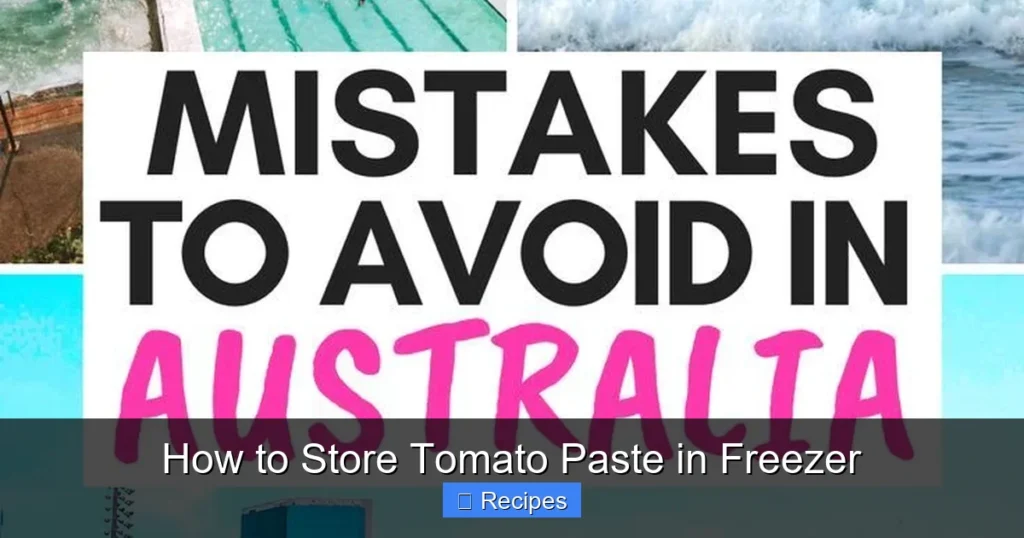 How to Store Tomato Paste in Freezer