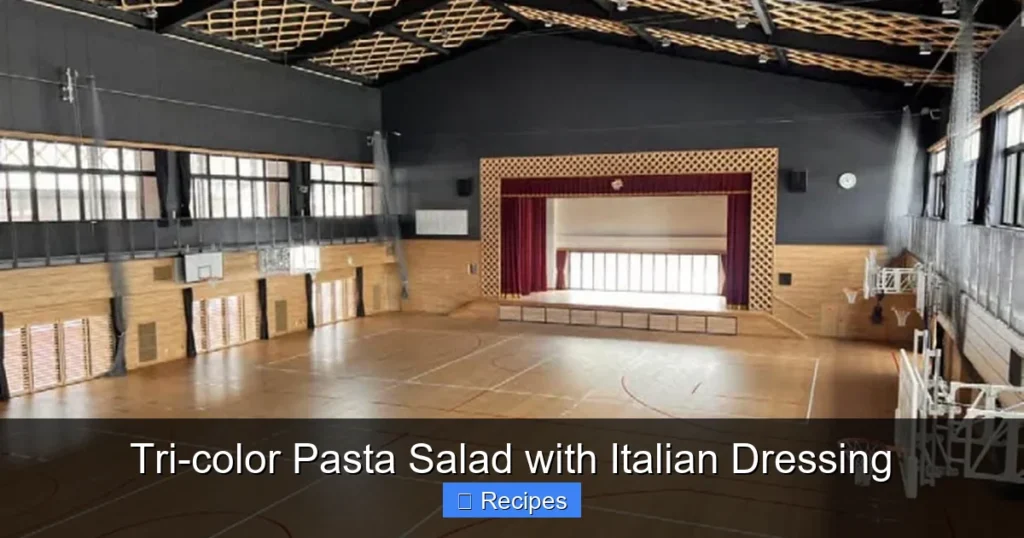Tri-color Pasta Salad with Italian Dressing