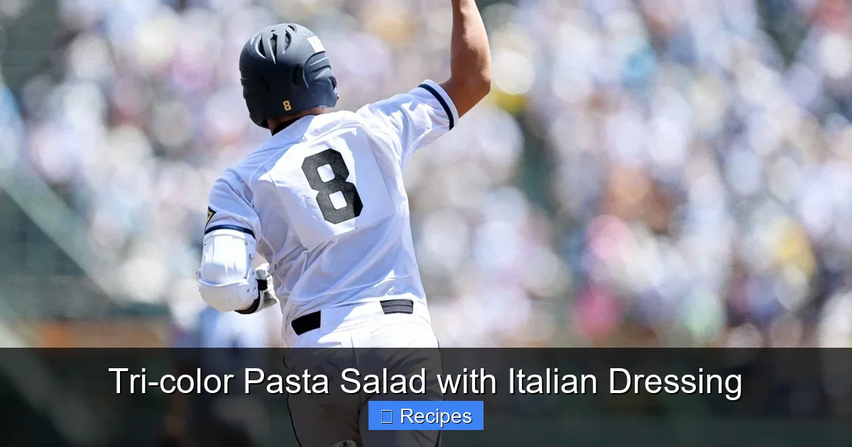 Tri-color Pasta Salad with Italian Dressing